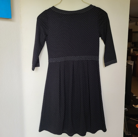 ☆NWT Max studio halfsleeve polkadot pleated dress☆ - Picture 6 of 9
